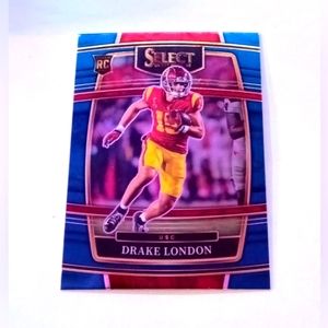 Drake London Rookie Card Panini Select Draft Picks Concourse #7